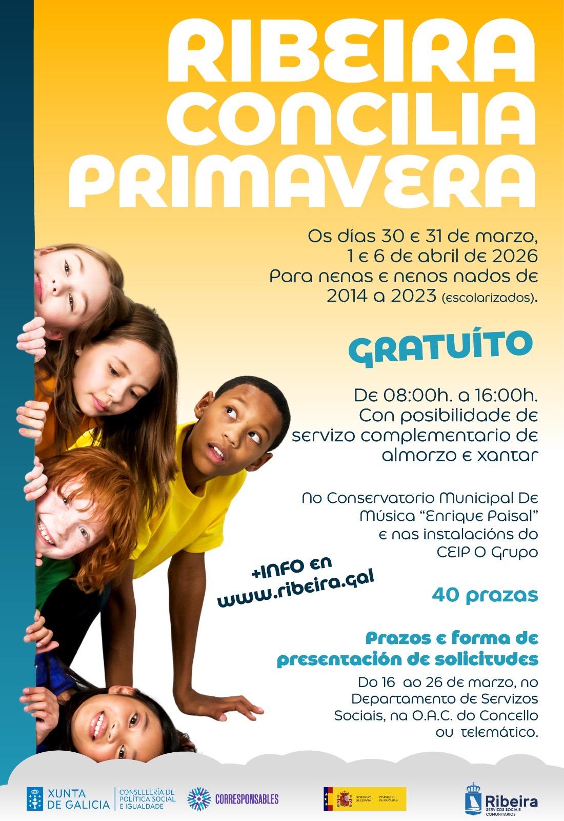 Cartel do programa Ribeira Concilia Primavera 2026