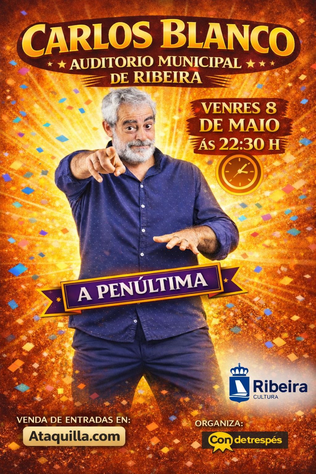 Cartel do segundo pase do espectáculo A Penúltima 2026