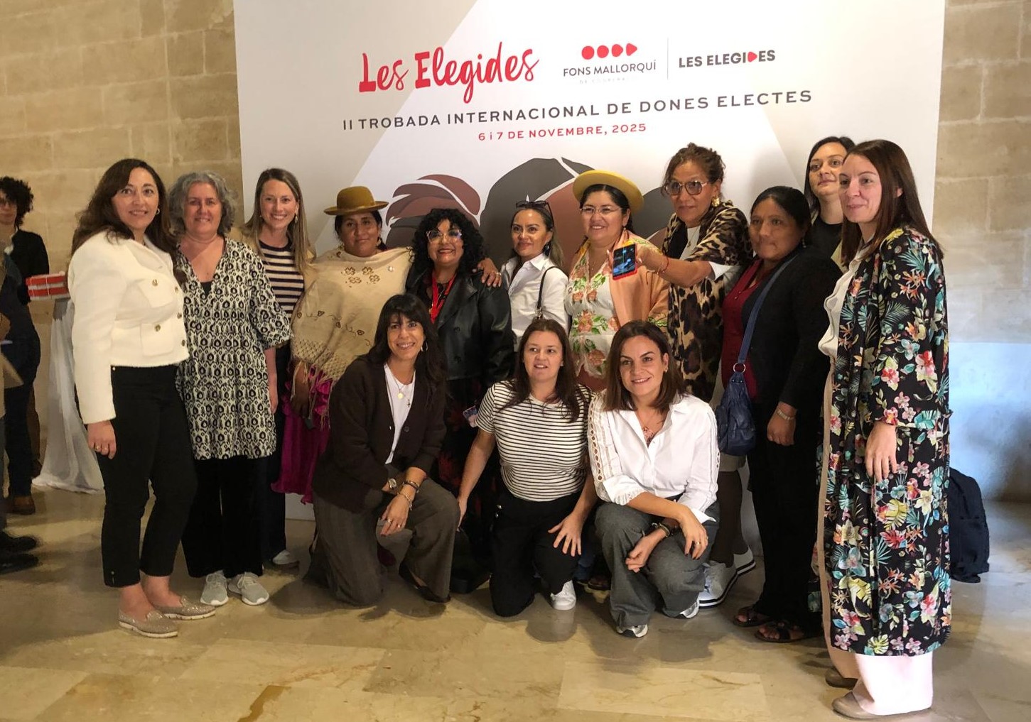 FOTO DE ARQUIVO – Carmela López participando noutro encontro das Elixidas en Mallorca
