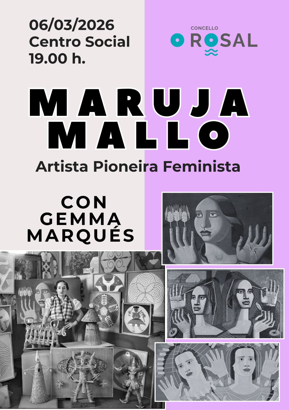 O Rosal abre a programacioěn do 8M ponŢendo en valor a figura de Maruja Mallo