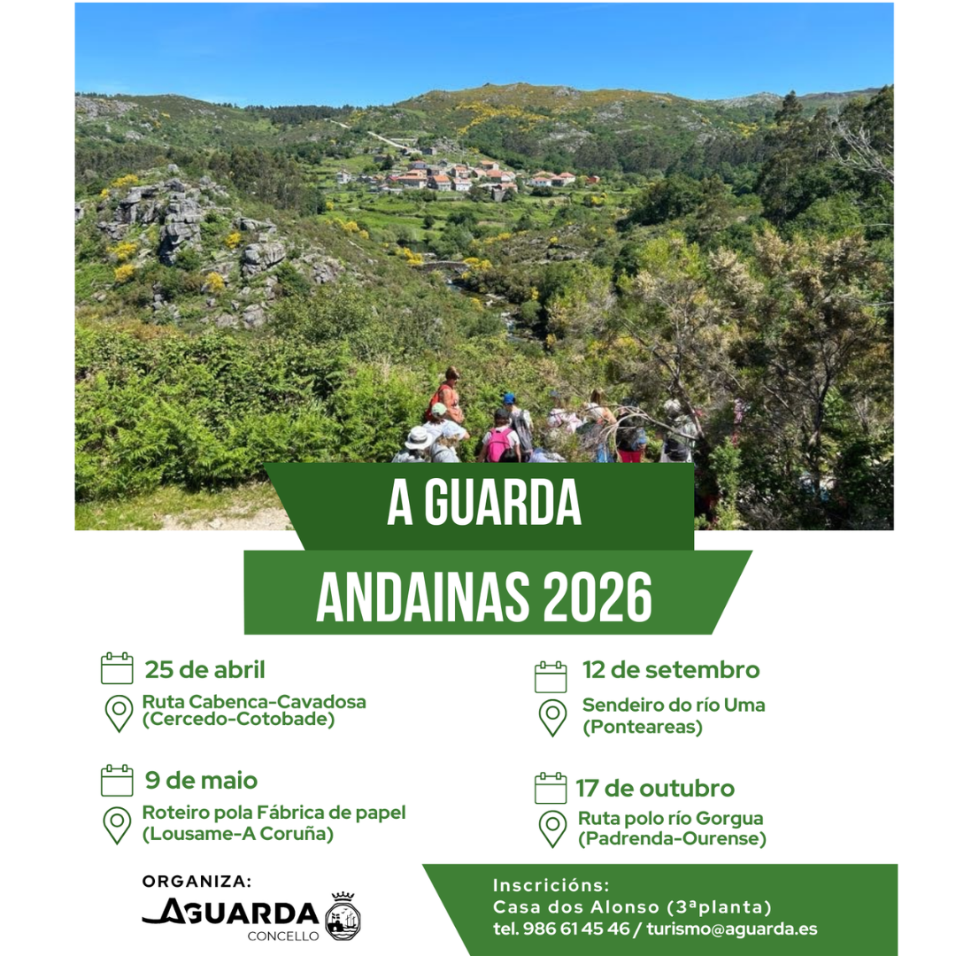 cartel Andainas A Guarda 2026-RRSS
