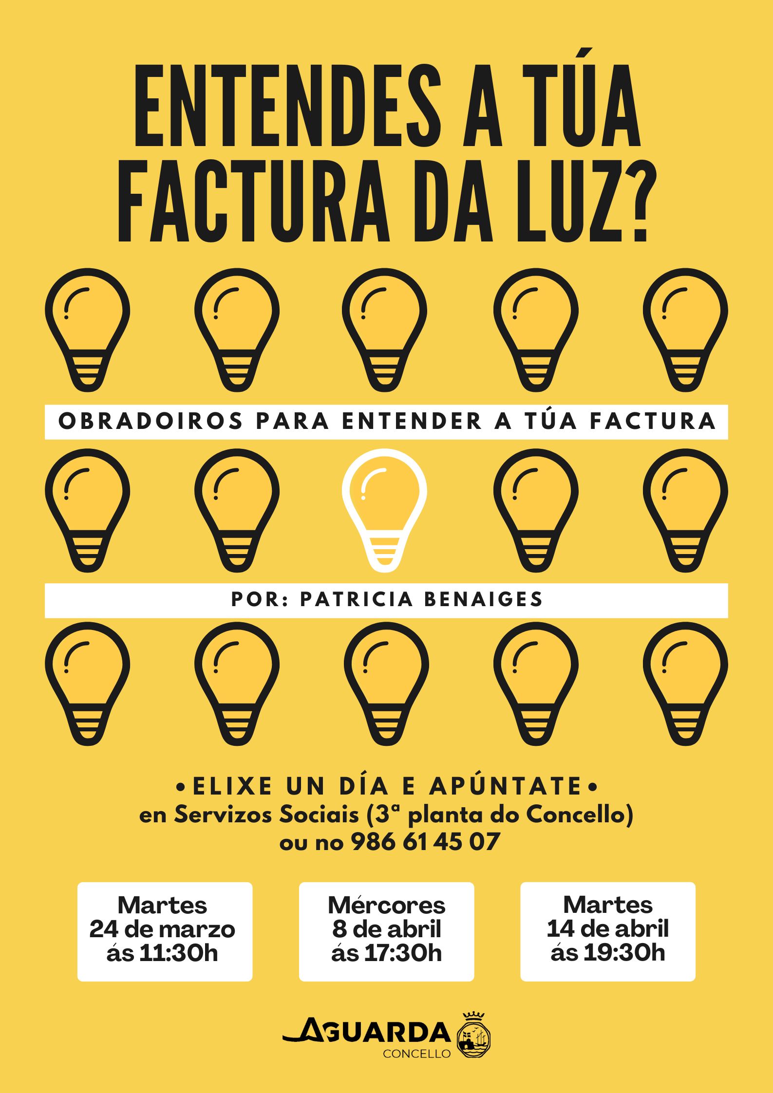 cartel factura luz