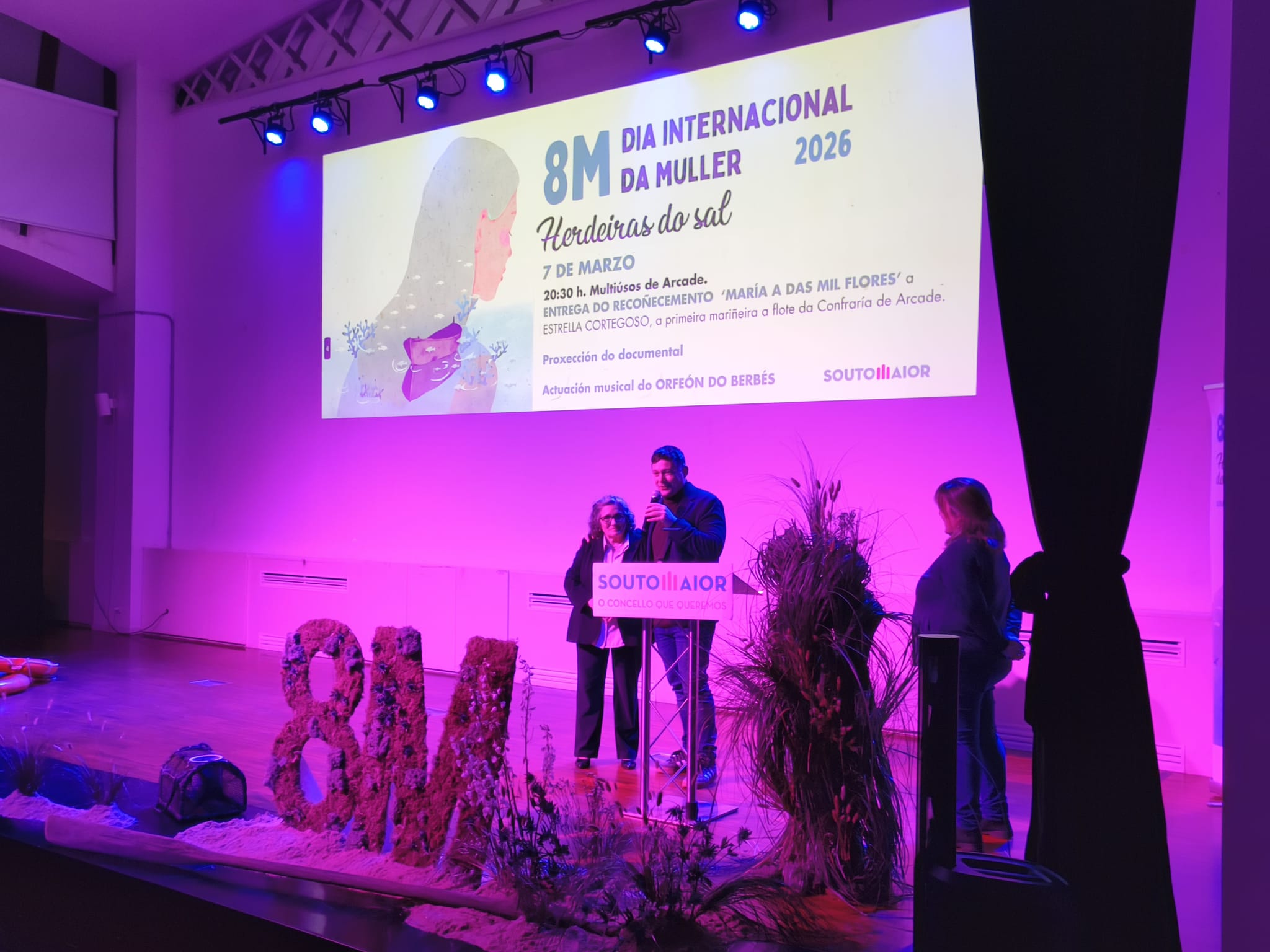 intevención Manu Lourenzo durante o acto